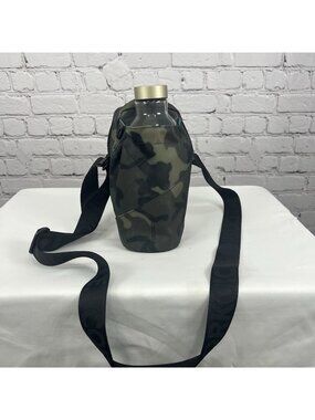 Corkcicle Camo Crossbody 20oz Glass Insulated Water Bottle Sling Bag Pocket